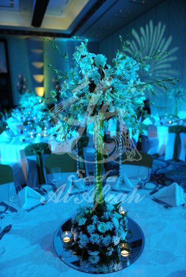 Beautiful charming flower arrangement decoration by wedding planning companies in Dubai