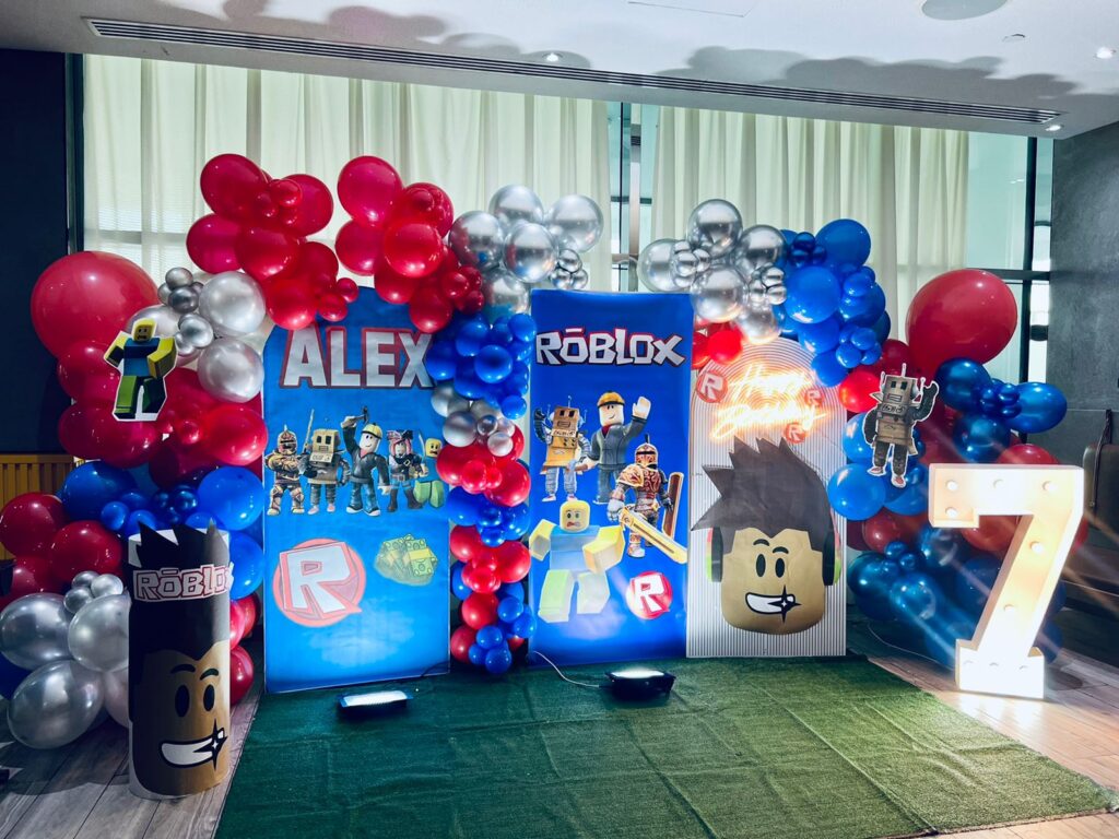 Kids themed birthday party decorations in Dubai